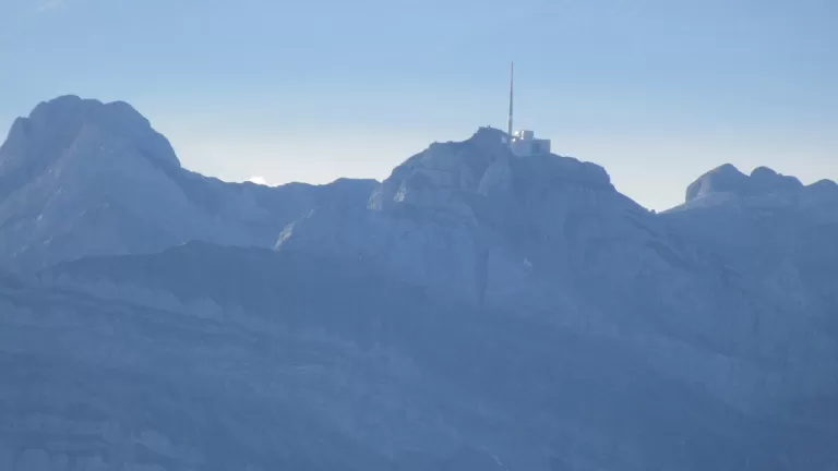 Mit dem Säntis auf Augenhöhe