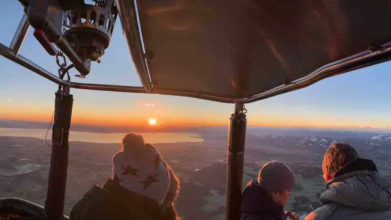 Sonnenaufgang über dem Bodensee