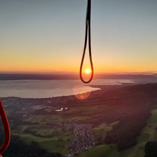 Sonnenaufgang über dem Bodensee 05:26 Uhr