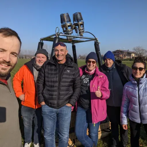 Happy Landing auf einem Bauernfeld :-) Nähe des Gardasees