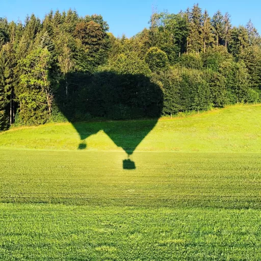 auch Heissluftballons werfen Schatten. 