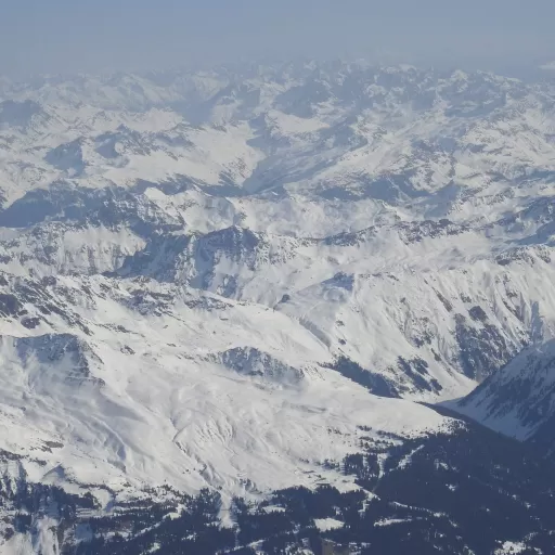 vor der Landung in Klosters