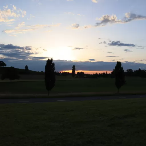 Apero beim Sonnenuntergang, einfach genial